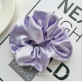 UNIQ Wholesale 2021 Customize Designer Silk Hair Tie Hair Accessories Satin Scrunchies For Women